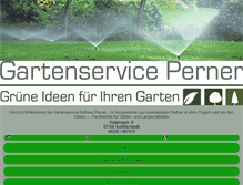 Tablet Screenshot of gartenservice-perner.de